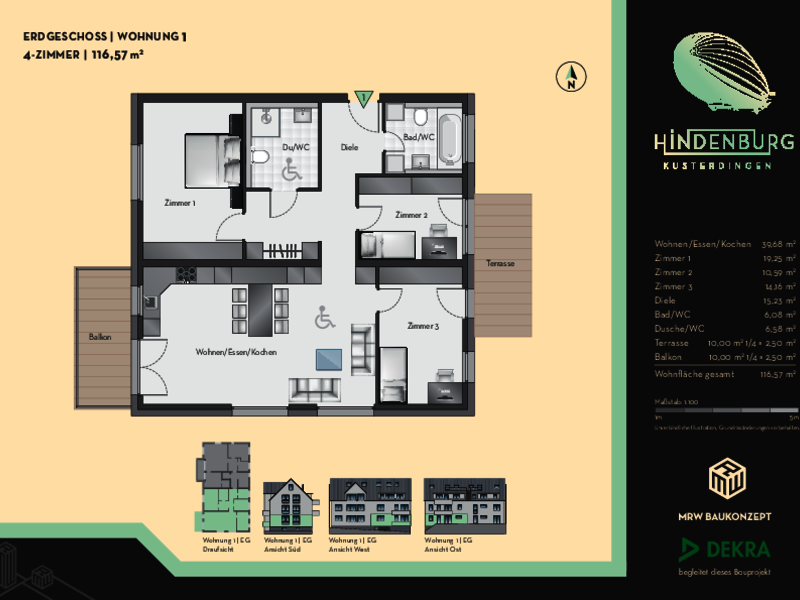 Wohnung 1 | 4 Zimmer-Wohnung