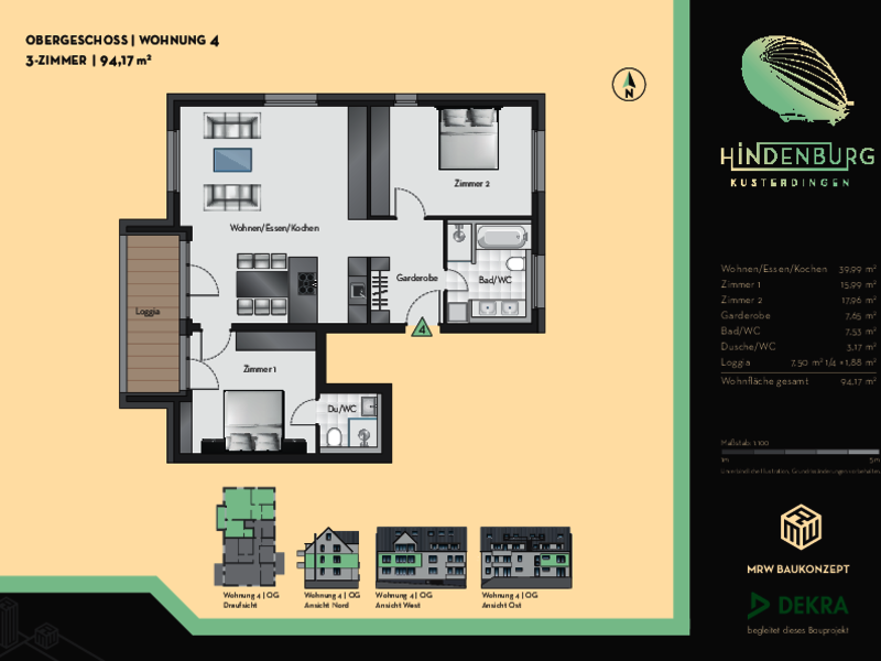 Wohnung 4 | 3 Zimmer-Wohnung