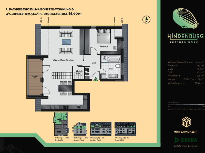 Masionette-Wohnung 6 