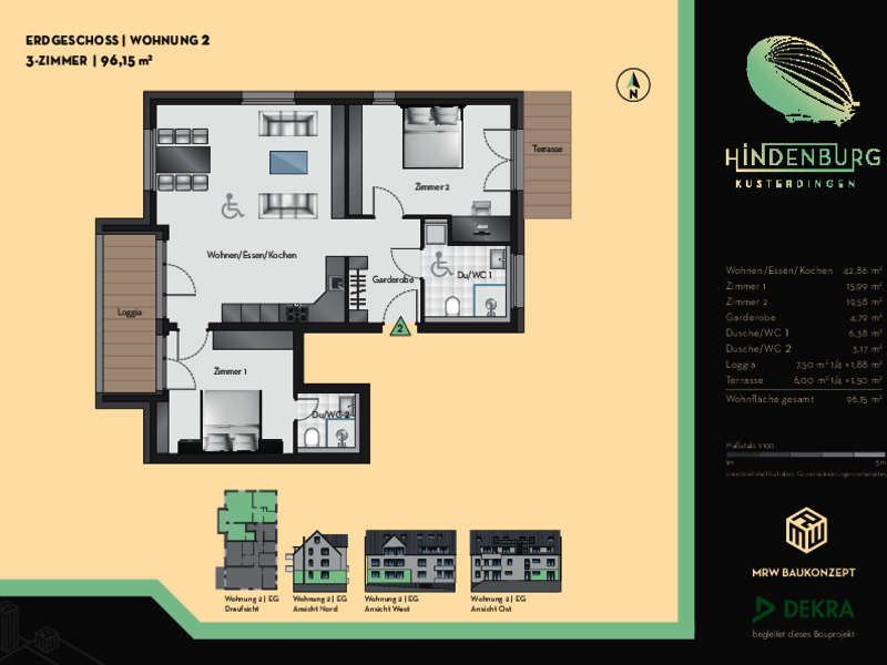 Wohnung 2 | 3 Zimmer-Wohnung